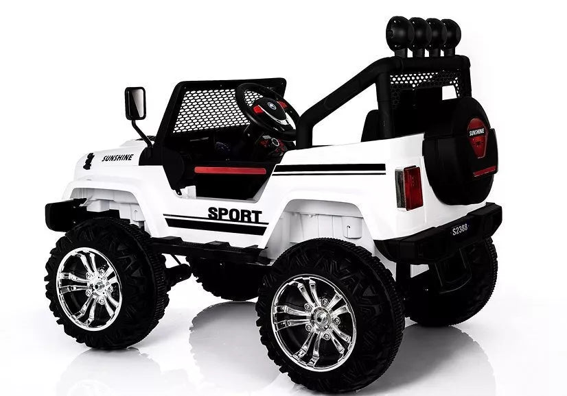 Elektrinis visureigis vaikams Jeep S2388 – baltas