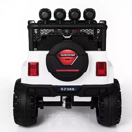 Elektrinis visureigis vaikams Jeep S2388 – baltas