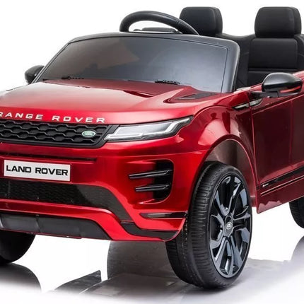 Elektrinis vaikiškas automobilis Range Rover Evoque – raudonas