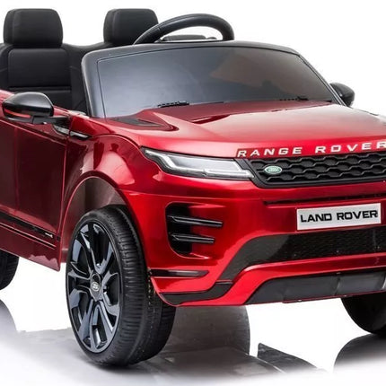Elektrinis vaikiškas automobilis Range Rover Evoque – raudonas
