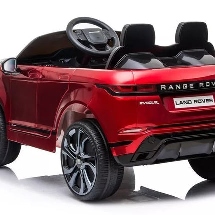Elektrinis vaikiškas automobilis Range Rover Evoque – raudonas