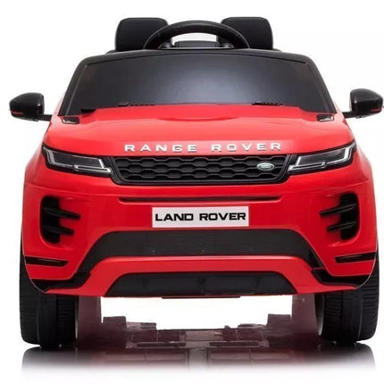 Range Rover Evoque – elektrinis vaikiškas automobilis, raudonos spalvos