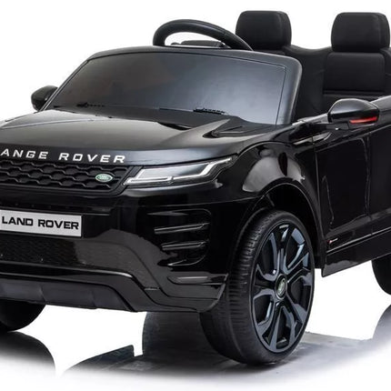 Range Rover Evoque – elektrinis vaikiškas automobilis, juodos spalvos