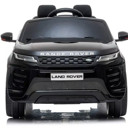 Range Rover Evoque – elektrinis vaikiškas automobilis, juodos spalvos
