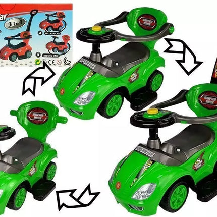 Paspiriamoji Mašinėlė Mega Car 3in1 – žalia