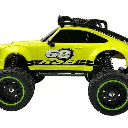 Nuotoliniu būdu valdomas bekelės automobilis Off-road R/C Beetle – žalias, 2.4G