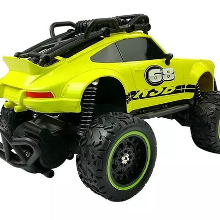 Nuotoliniu būdu valdomas bekelės automobilis Off-road R/C Beetle – žalias, 2.4G