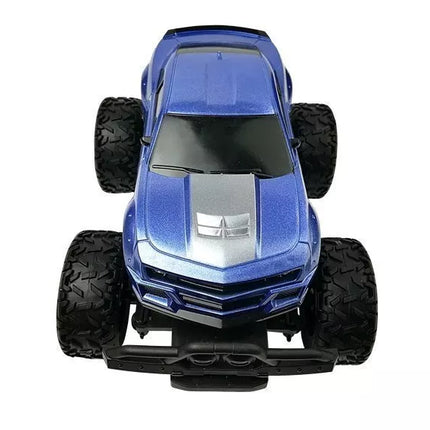 Nuotoliniu būdu valdomas bekelės automobilis Off-road R/C Blue High Wheels – mėlynas, 2.4G