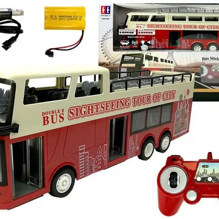Nuotoliniu būdu valdomas dviaukštis autobusas R/C Double Decker – 1:18, 2.4G