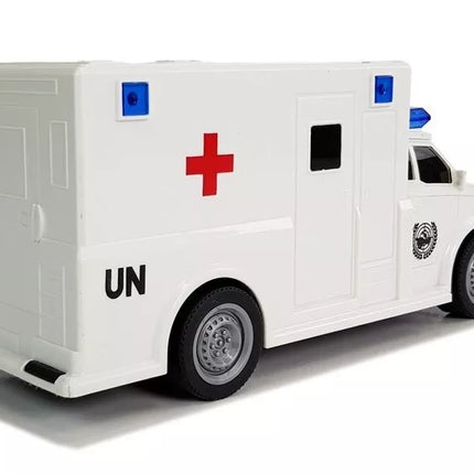 Interaktyvi greitosios pagalbos mašina Ambulance 1:20 su trinties pavara ir garsais
