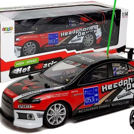 Nuotoliniu būdu valdomas sportinis automobilis R/C 27Mhz raudonas