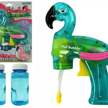 Muilo burbulų pistoletas Flamingas – mėlynas
