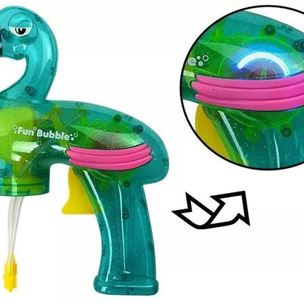 Muilo burbulų pistoletas Flamingas – mėlynas
