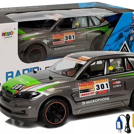 Nuotoliniu būdu valdomas sportinis automobilis RC 1:10 Gray Sport Car – 2.4G