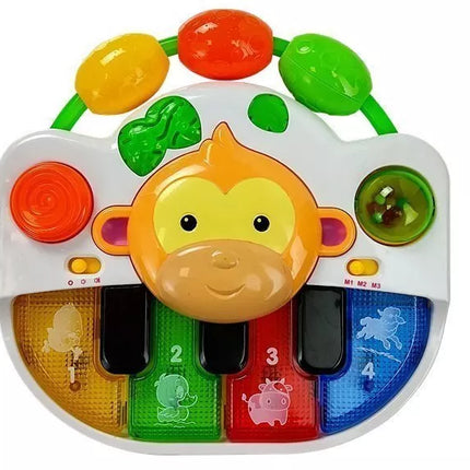 Muzikinis pianinas su beždžionėle