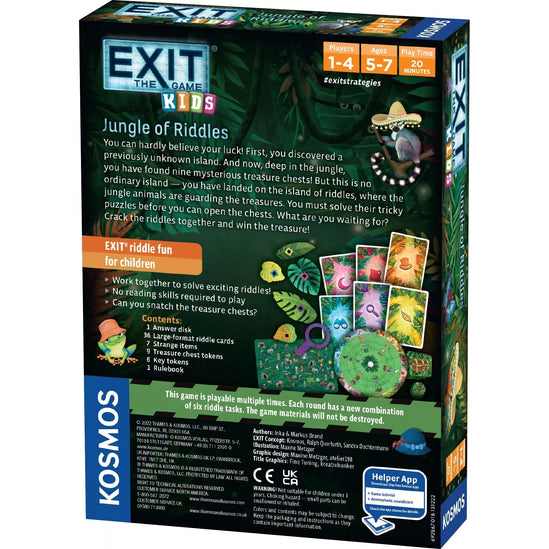EXIT Kids mokslinis žaidimas vaikams „Jungle of Riddles“