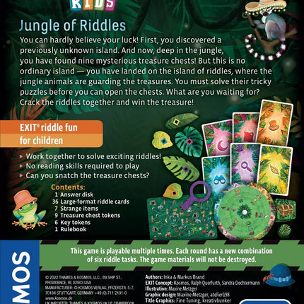 EXIT Kids mokslinis žaidimas vaikams „Jungle of Riddles“