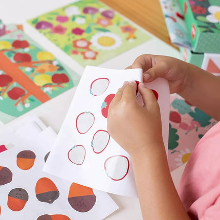 Lipdukų žaidimas „Ladybug“