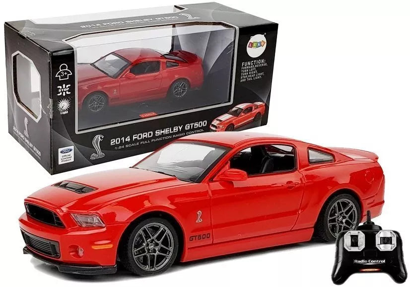 Nuotoliniu būdu valdomas automobilis Ford Shelby raudonas