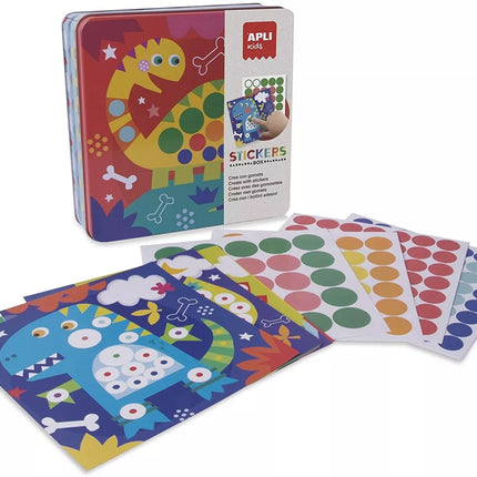 Apli Kids lipdukų žaidimas „Dino”