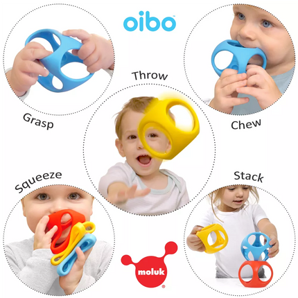 „Oibo“ - daugiafunkcinių sensorinių žaislų-kramtukų rinkinys