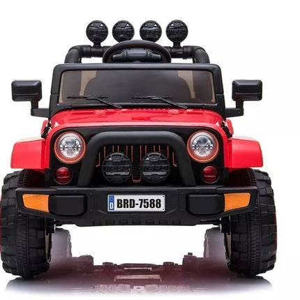 BRD‑7588 raudonas elektrinis vaikiškas visureigis – 12V