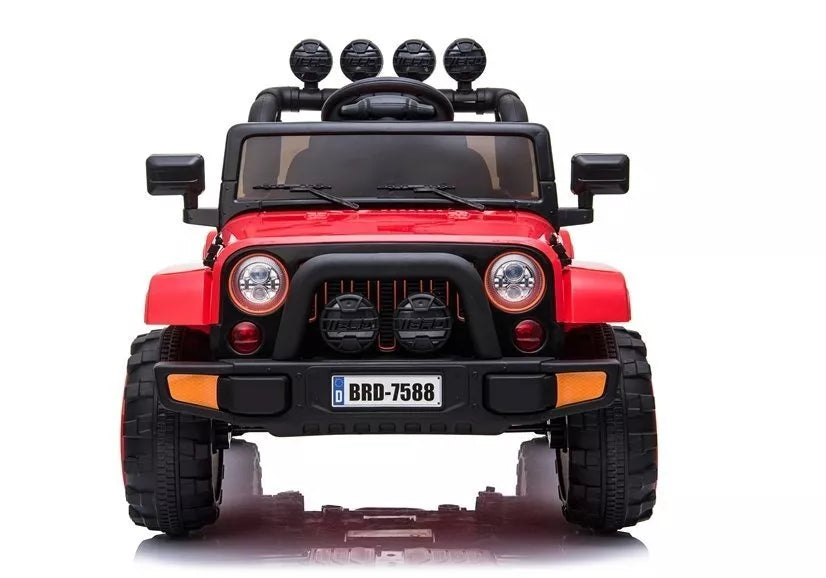 BRD‑7588 raudonas elektrinis vaikiškas visureigis – 12V