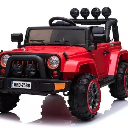 BRD‑7588 raudonas elektrinis vaikiškas visureigis – 12V