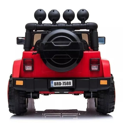 BRD‑7588 raudonas elektrinis vaikiškas visureigis – 12V