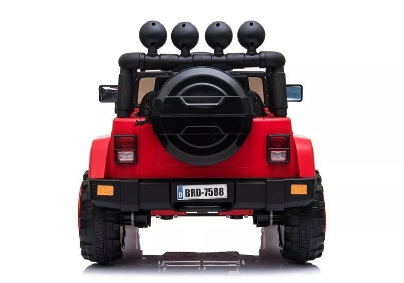 BRD‑7588 raudonas elektrinis vaikiškas visureigis – 12V