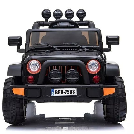 BRD‑7588 juodas elektrinis vaikiškas visureigis – 12V