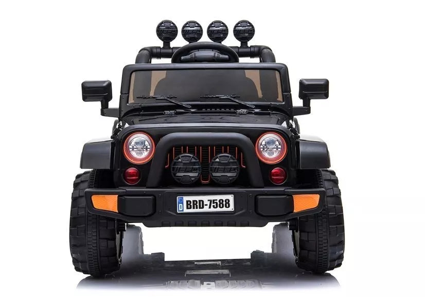 BRD‑7588 juodas elektrinis vaikiškas visureigis – 12V