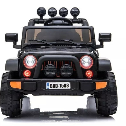BRD‑7588 juodas elektrinis vaikiškas visureigis – 12V