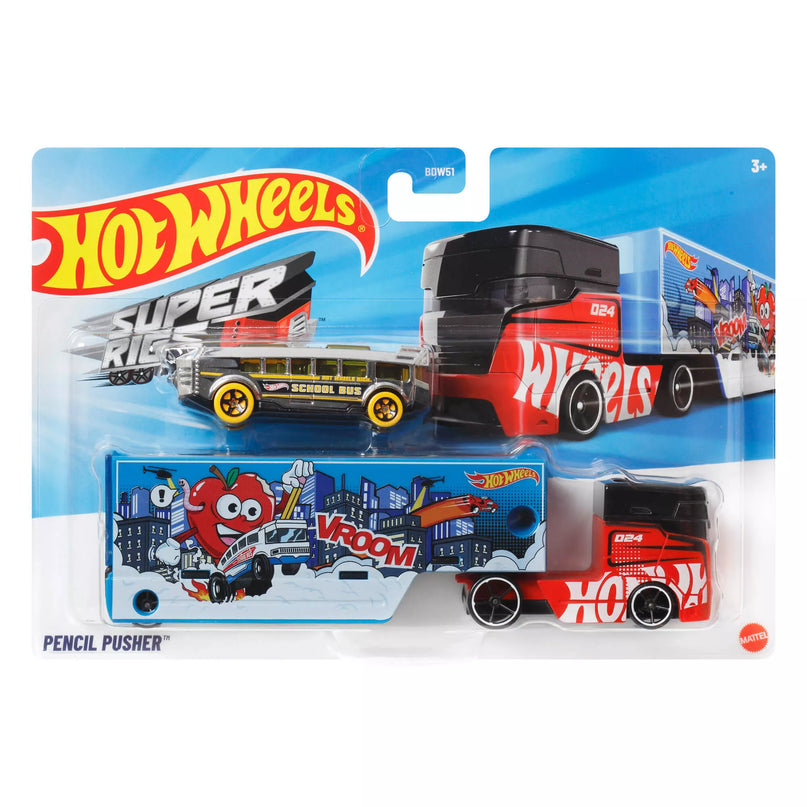 HOT WHEELS transporterio ir automodeliuko rinkinys (BDW51)