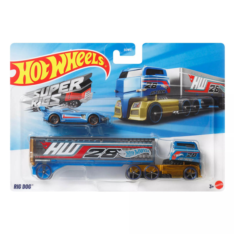 HOT WHEELS transporterio ir automodeliuko rinkinys (BDW51)