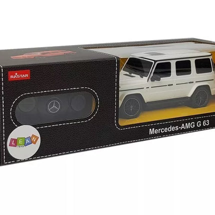 Mercedes AMG G63 1:24 – baltas nuotolinio valdymo automobilis
