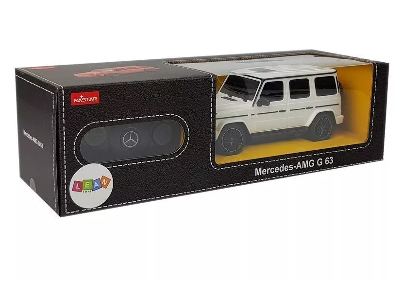 Mercedes AMG G63 1:24 – baltas nuotolinio valdymo automobilis