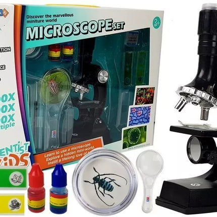 Edukacinis vaikų mikroskopas 100x / 600x / 900x