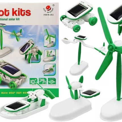 Kūrybinis saulės robotas 6in1 – ekologijos ir inžinerijos pažintis vaikams