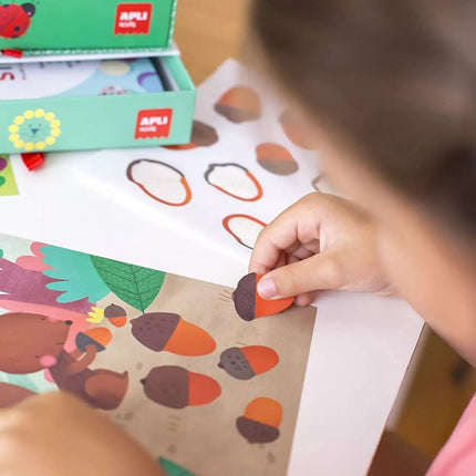 Lipdukų žaidimas „Ladybug“