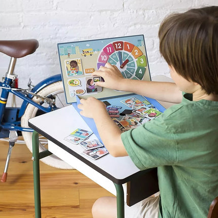 Magnetinis žaidimas-dėlionė „Valandos”