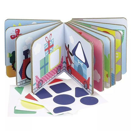 APLI Kids knyga su lipdukais GEOMETRINĖS FORMOS