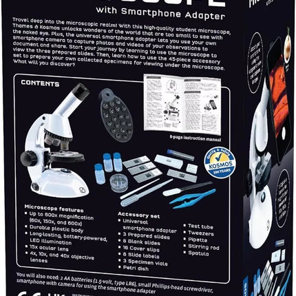 Kosmos Mikroskopas su išmaniojo telefono adapteriu