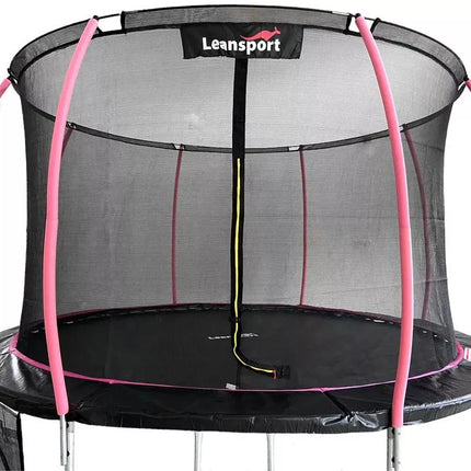 LEAN Sport Max 14ft (426 cm) batutas – juodas su rožiniais akcentais