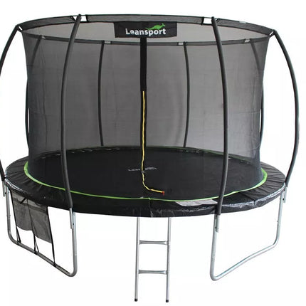 LEAN Sport Max 14ft (426 cm) batutas – juodas su žaliais akcentais