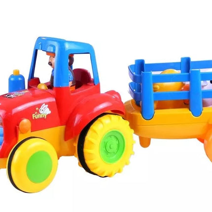 Traktorių ir priekabų rinkinys vaikams