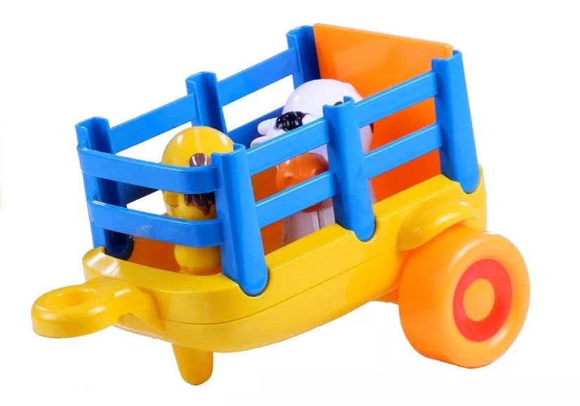 Traktorių ir priekabų rinkinys vaikams