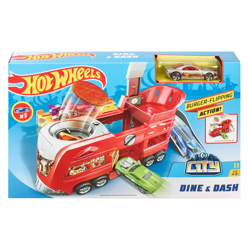 HOT WHEELS CITY išskleidžiamas žaidimų rinkinys (FJN34)
