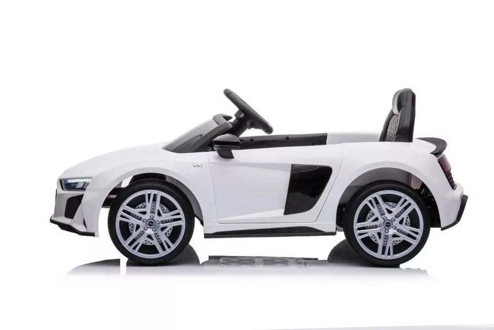 Elektrinis Vaikiškas Automobilis Audi R8 – Baltas