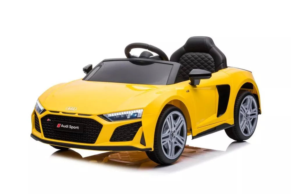 Akumuliatorinis automobilis vaikams Audi R8 – geltonas
